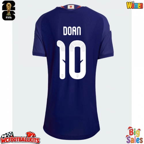 Japan Ritsu Doan #10 Replica Home Stadium Shirt for Women World Cup 2026 Short Sleeve